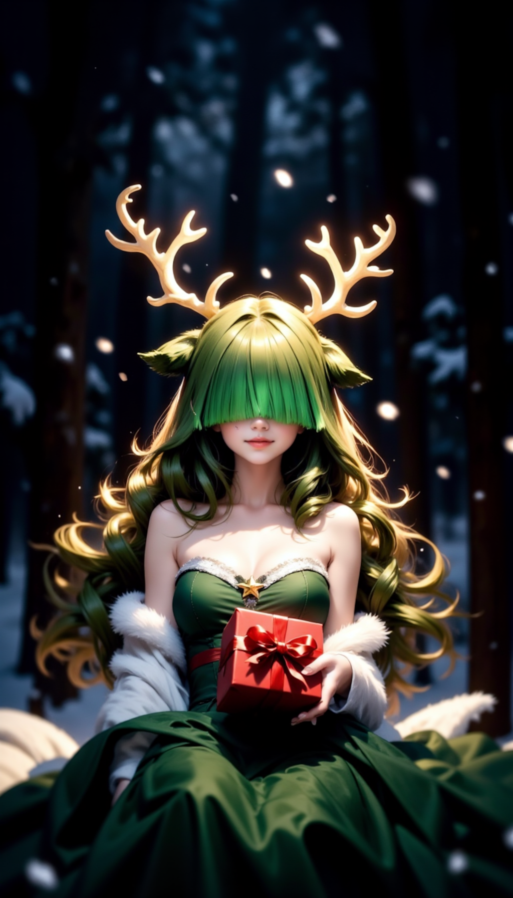 クリスマスツリーを擬人化しようと思ったのですが…