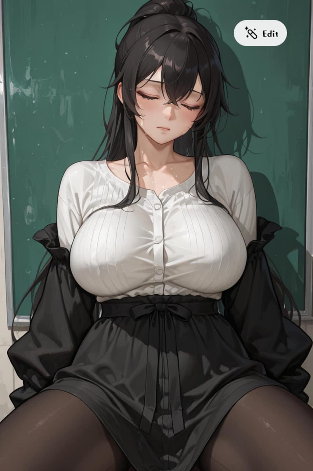 眠っているお姉さん③