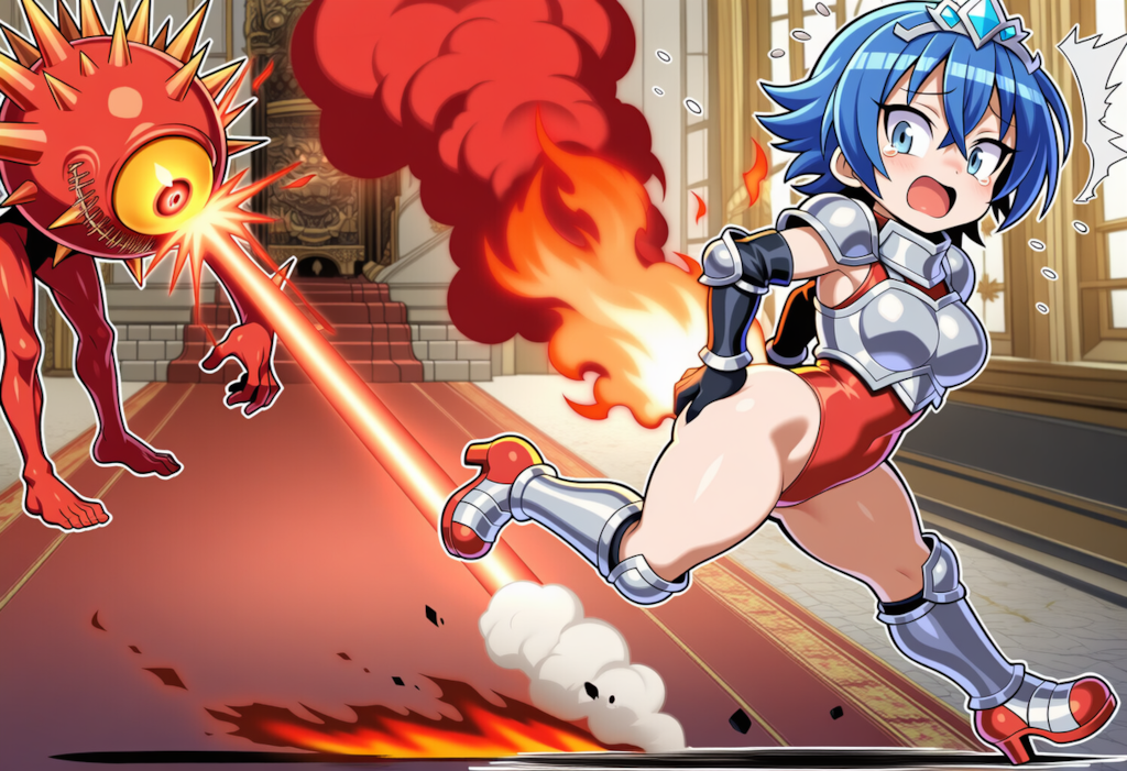 エルザ姫vsビッグアイ