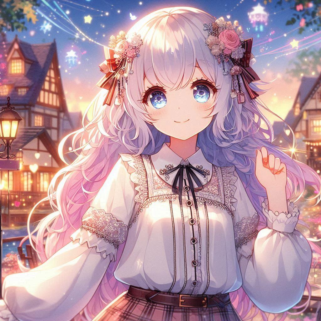 白髪の可愛い女の子【188】