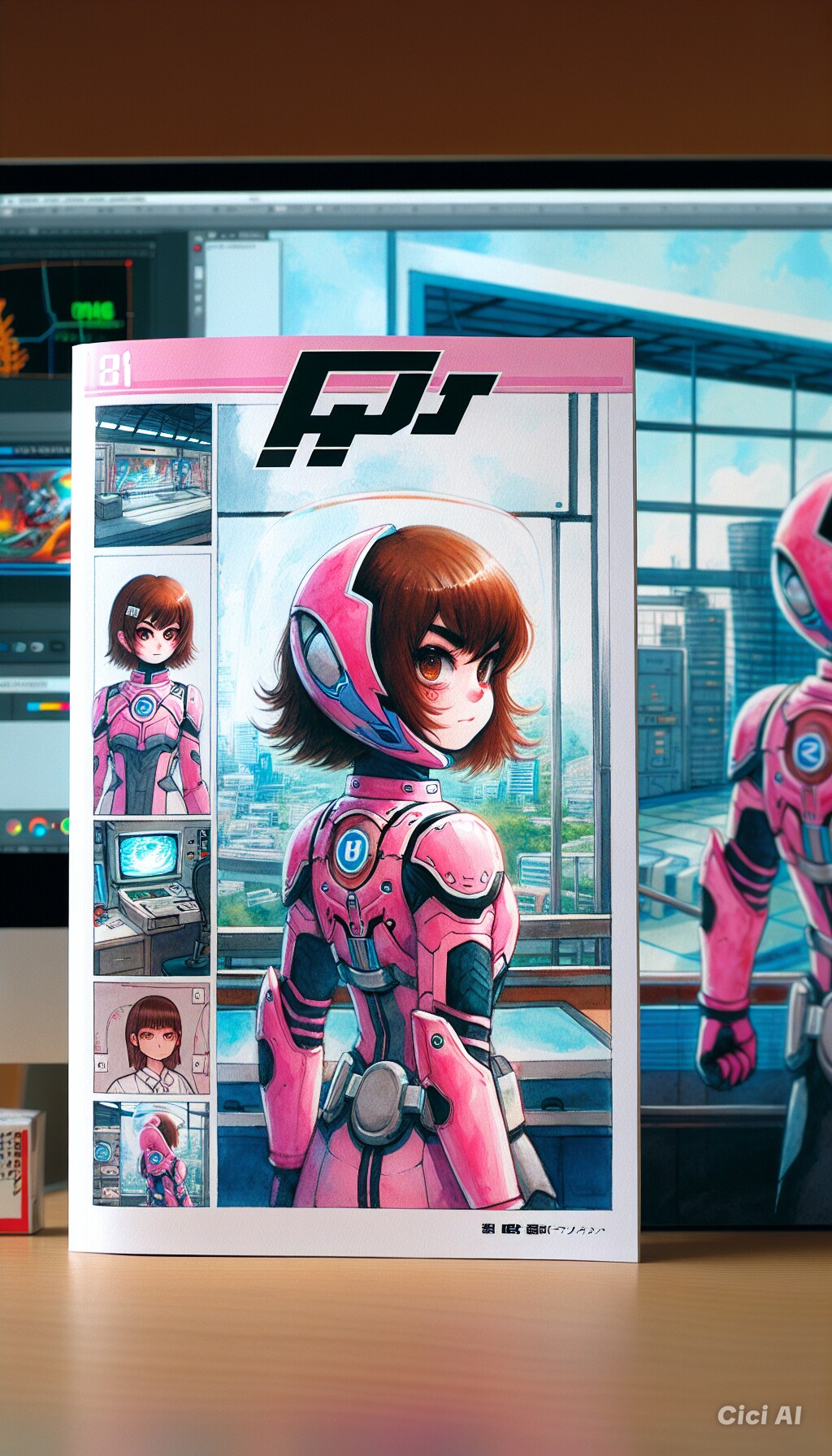 パワードスーツ戦隊のピンクの子の薄い本