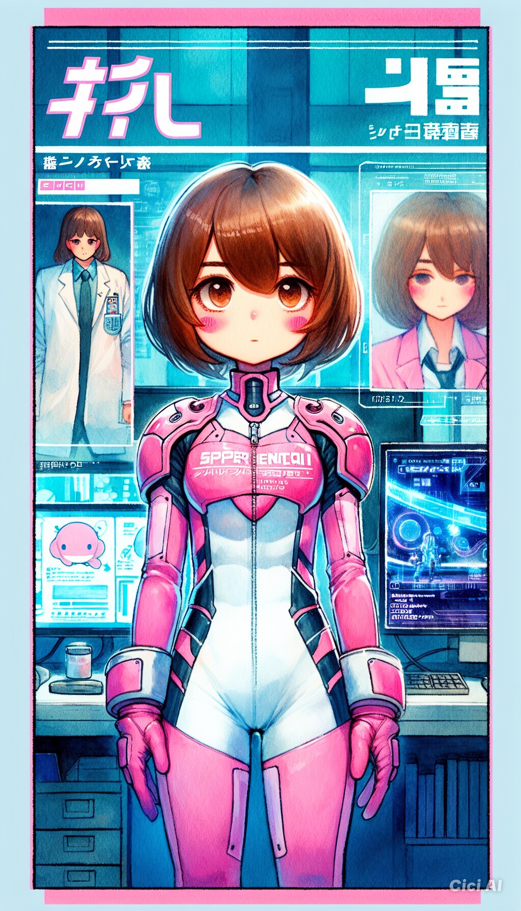 パワードスーツ戦隊のピンクの子の薄い本