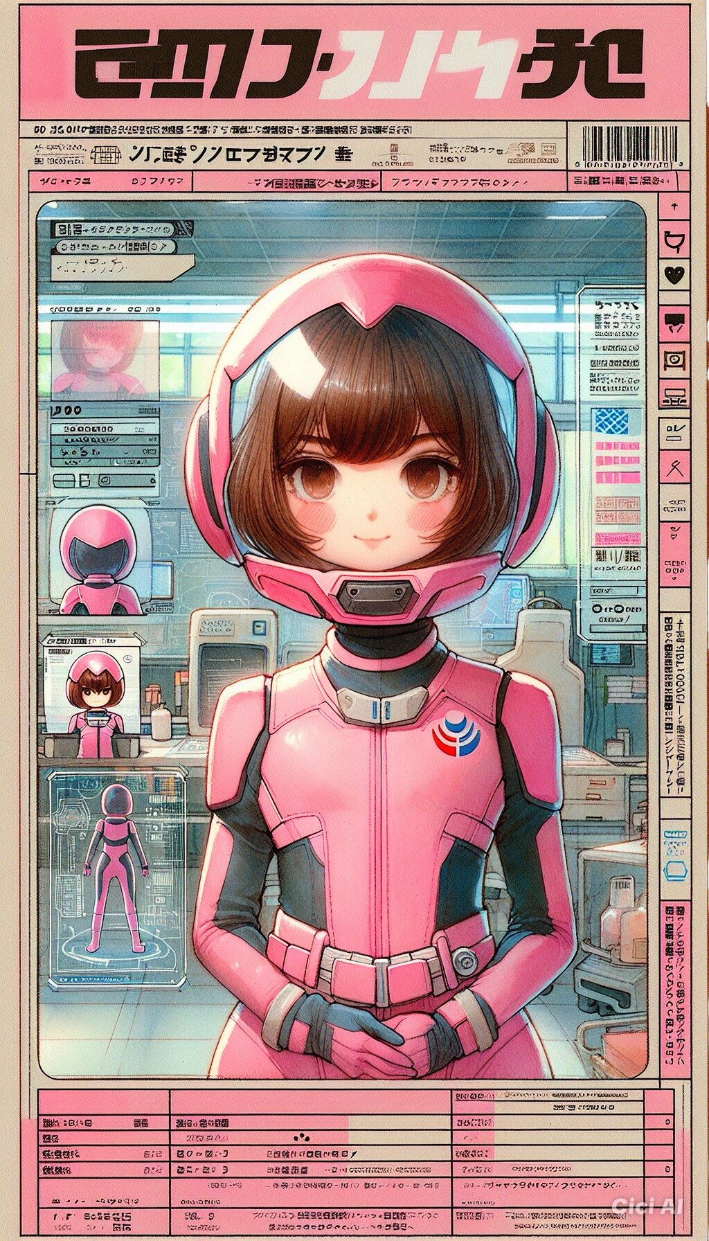 パワードスーツ戦隊のピンクの子の薄い本