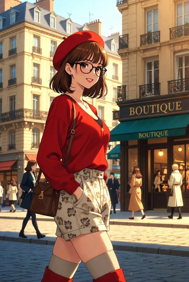 眼鏡っ子_大西永遠（フランスパリ市内）