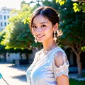 清楚お嬢様の夏ファッション 3枚目