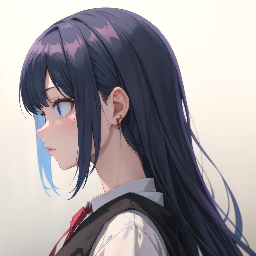 不気味な横顔