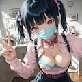 地雷ファッション（胸出し自撮り風） 6枚目