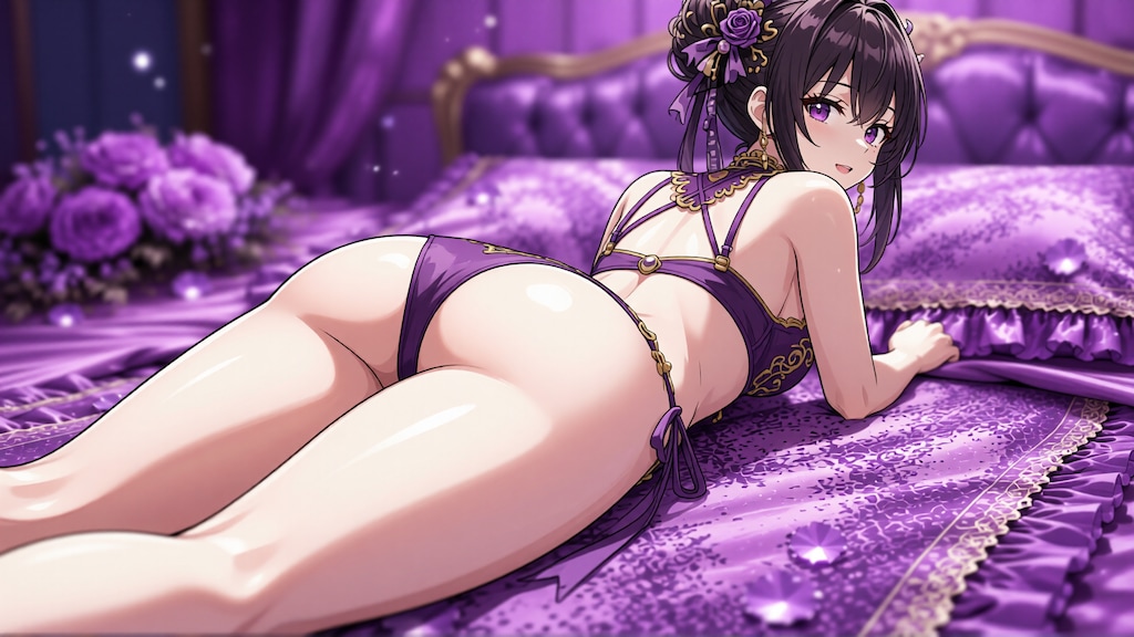 黒髪少女と水着　その5-4