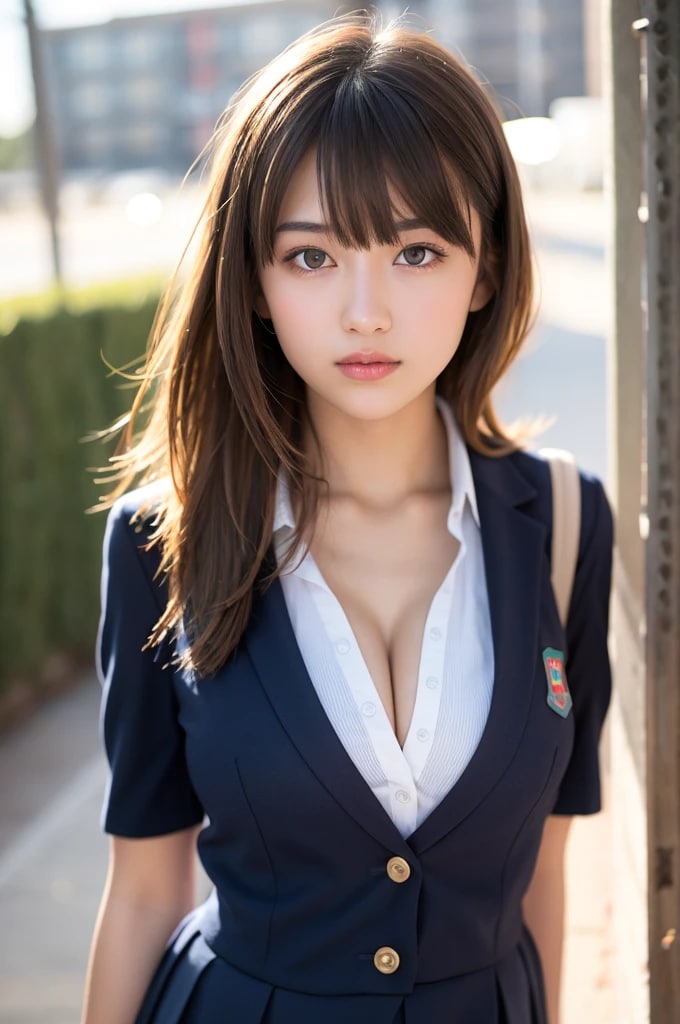 制服の胸のボタンを下級生達にねだられ♪#09