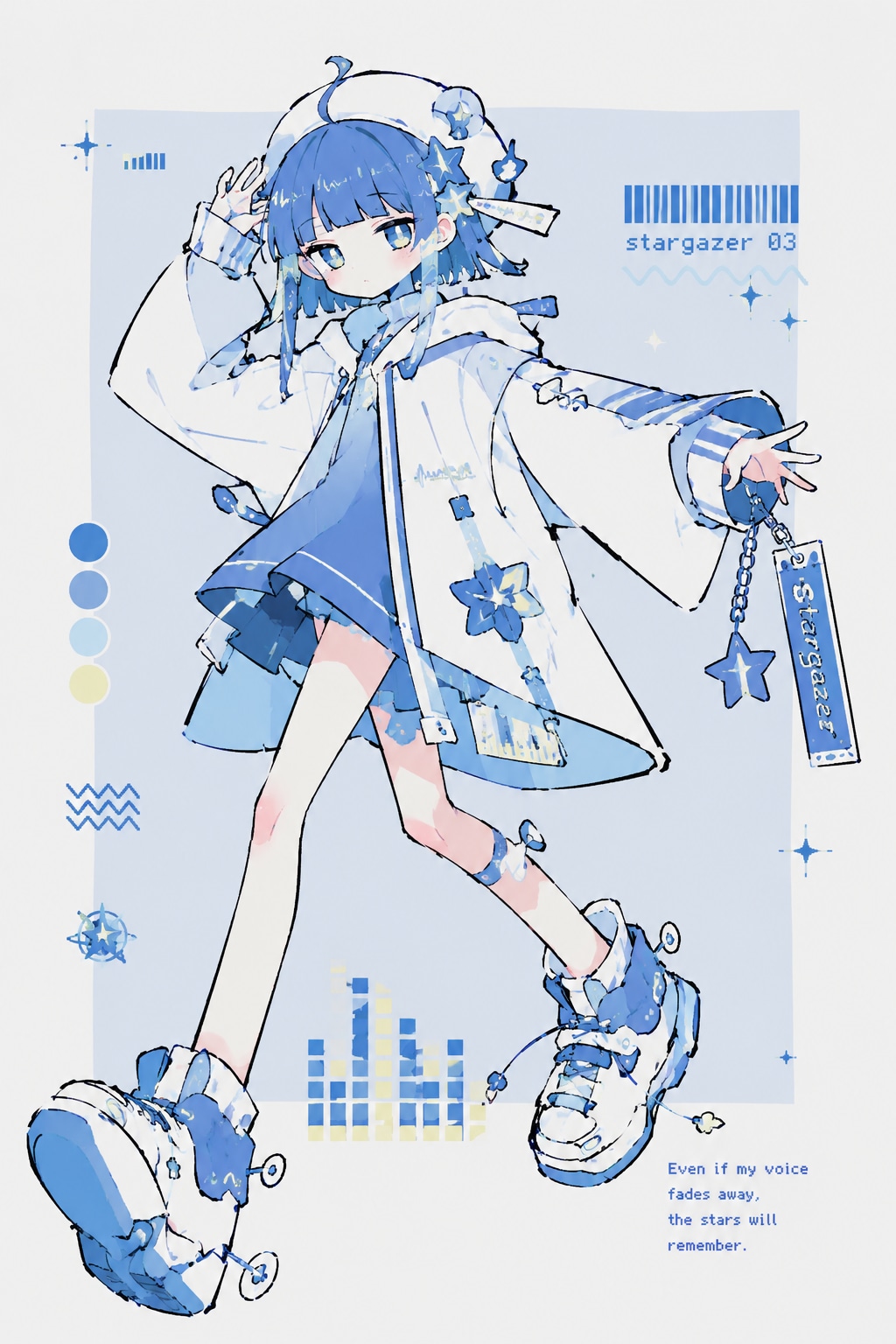 青い女の子
