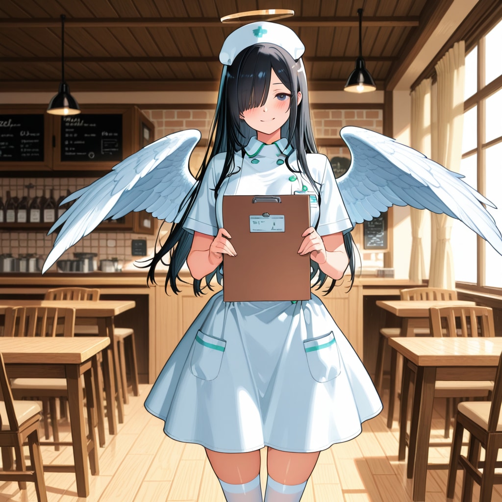 今日の衣装はナース服です✨️(再生成)