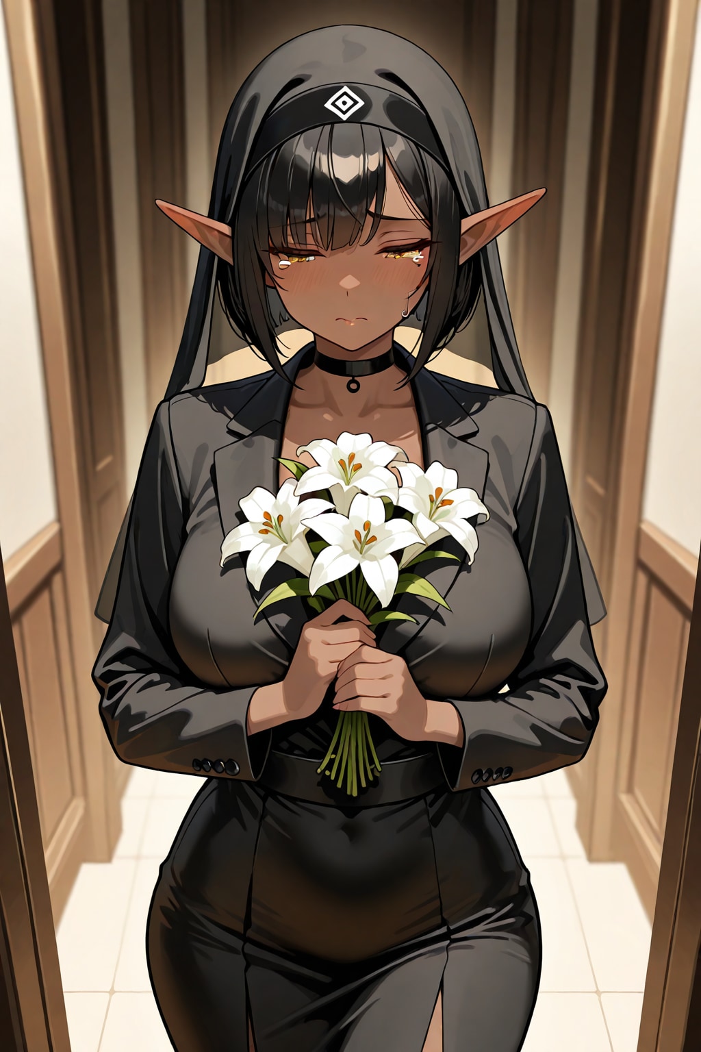LILYさんにLILYを持ったアズサを描いてもらう