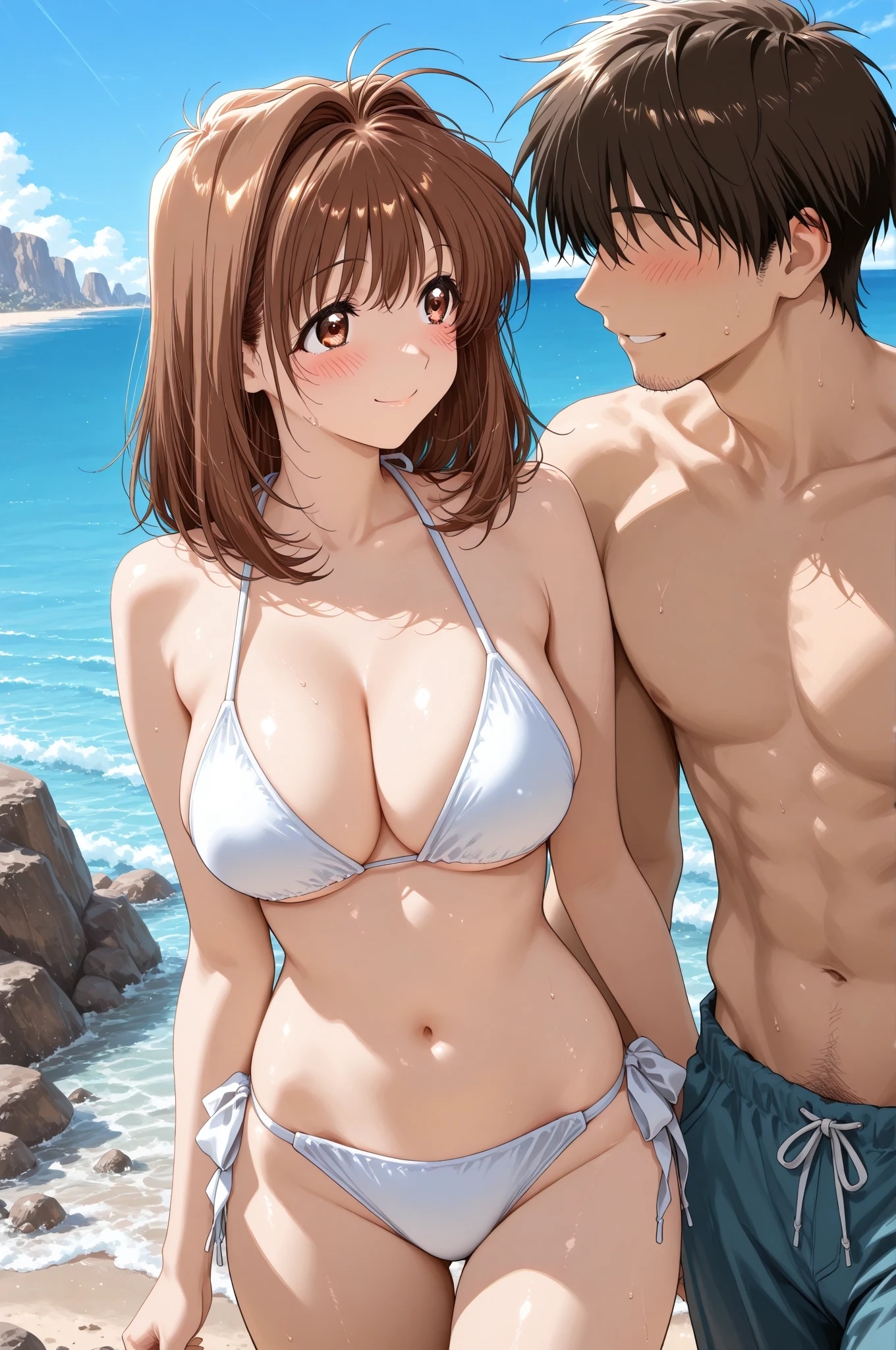 L〇VERS 恋に〇ちたら 河〇理恵（海水浴編）