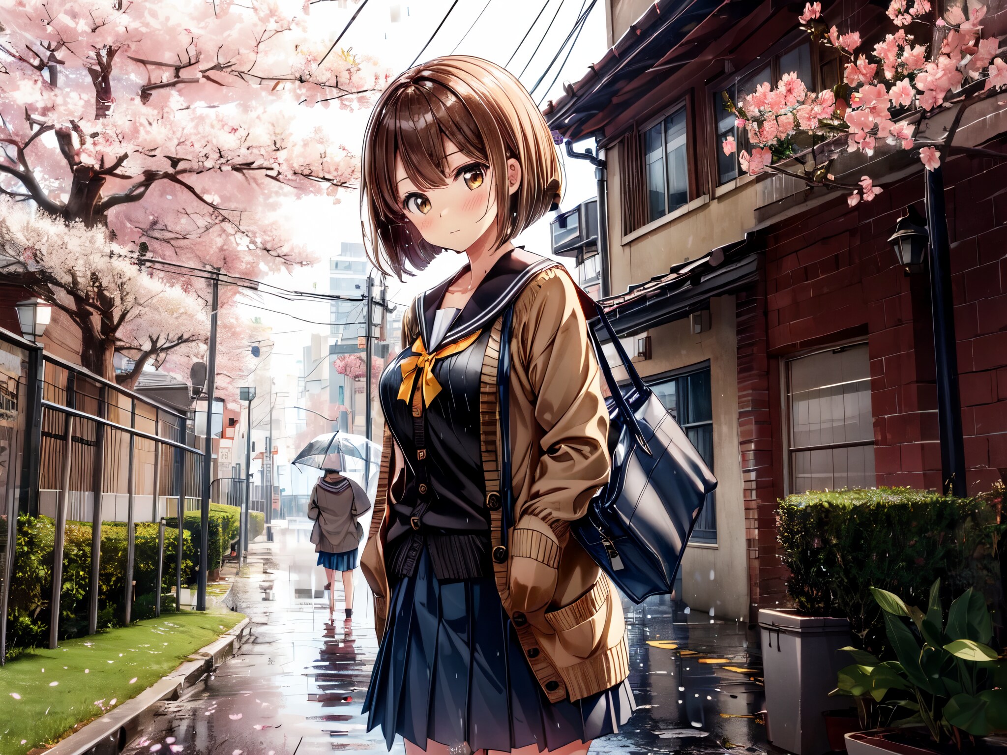 雨上がりの始業式
