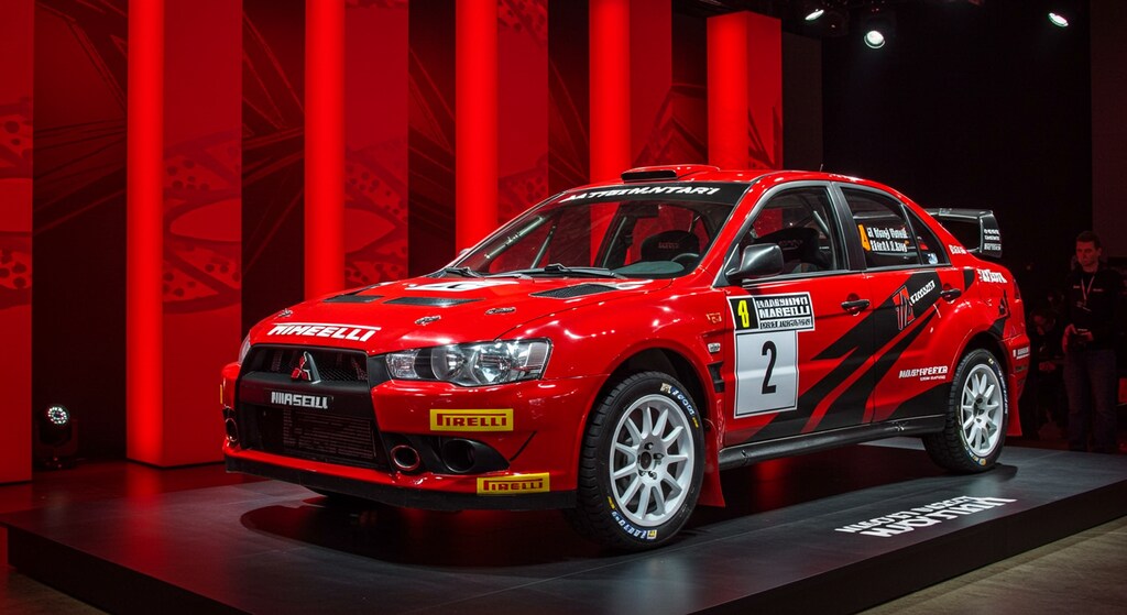 三菱ランサーエボリューションラリーカー