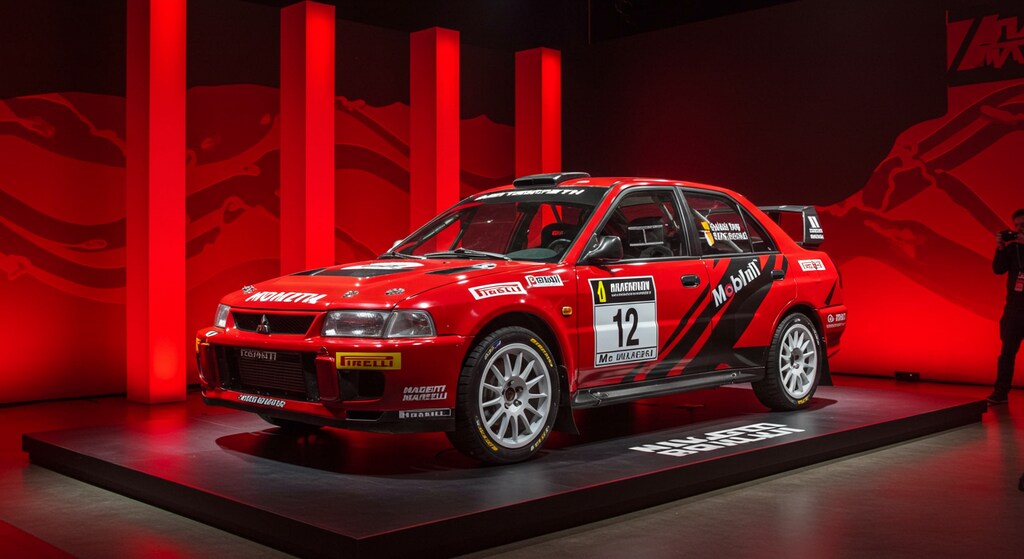 三菱ランサーエボリューションラリーカー