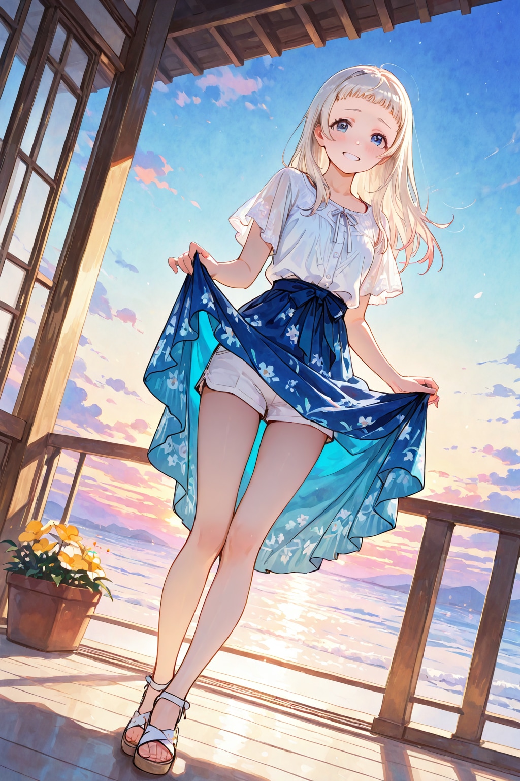 Shiro-chan skirt lift