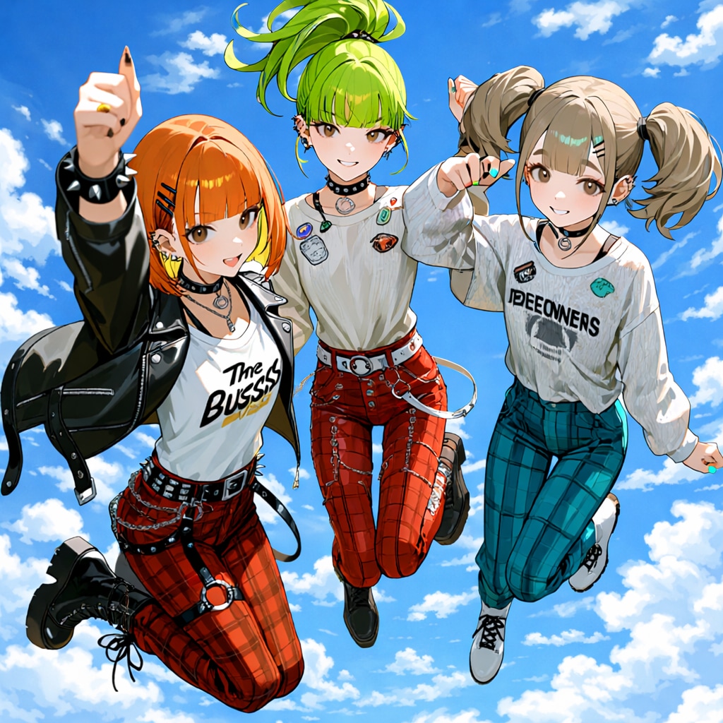 ええーい3人できららジャンプ！ | の人気AIイラスト・グラビア