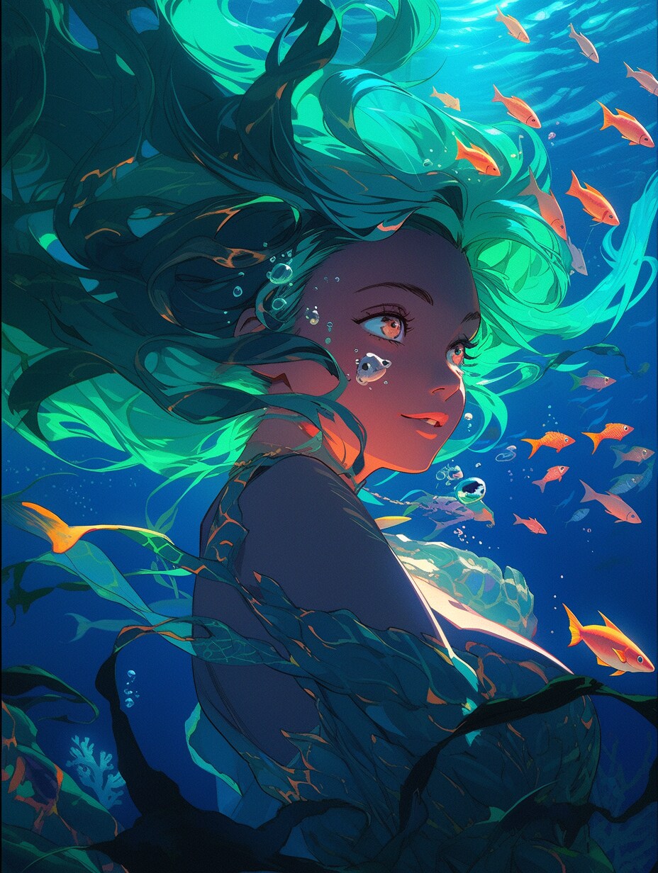 深海の人魚