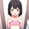 トイレでたくし上げ5 4枚目