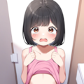 トイレでたくし上げ5 5枚目