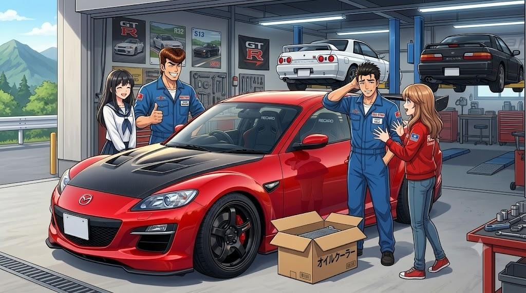 RX-8で峠を攻める詩帆ちゃん