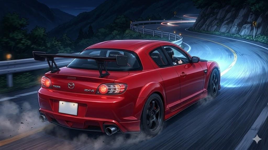 RX-8で峠を攻める詩帆ちゃん