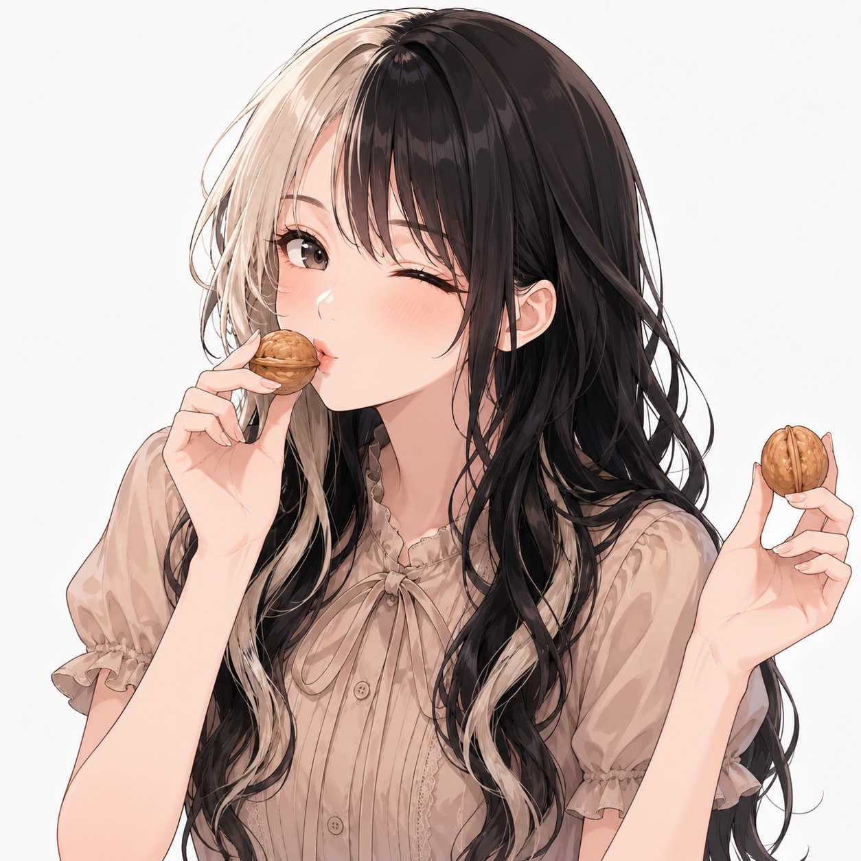 ナッツの日 イラストver(くるみちゃん)