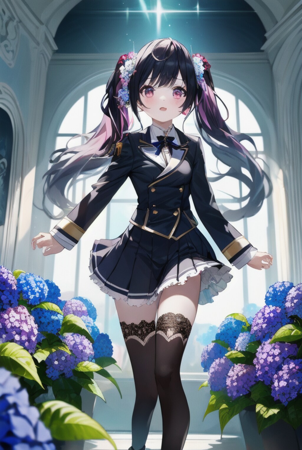 あじさい＊制服ガールズ・その3（４枚）