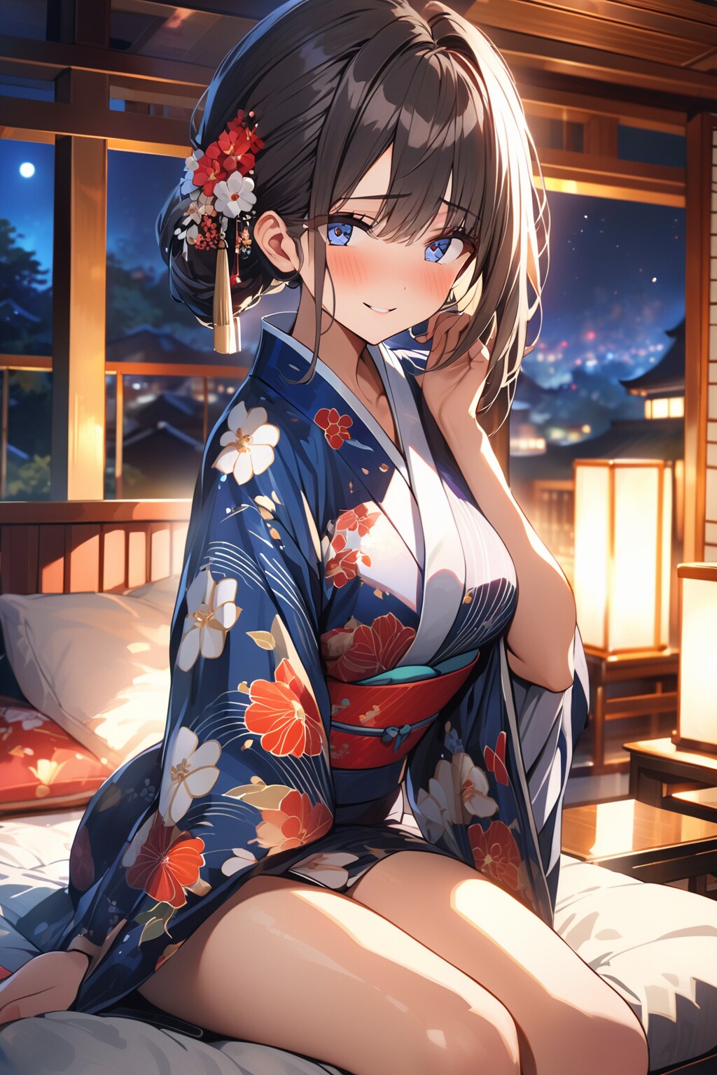 そ、そろそろ寝ませんか？ | の人気AIイラスト・グラビア