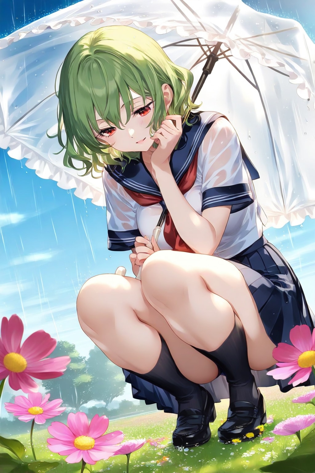 セーラー服幽香と雨