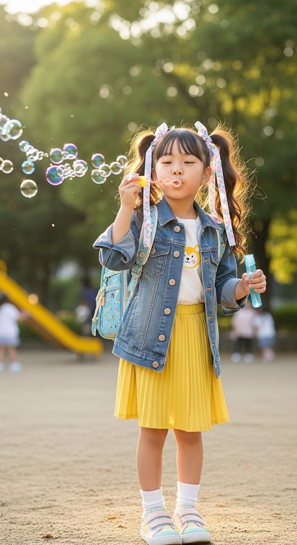 低年齢好きのお兄ちゃんへ008《ツインテールとしゃぼん玉》