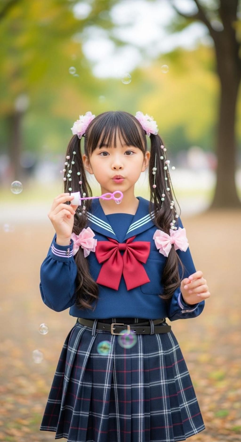低年齢好きのお兄ちゃんへ008《ツインテールとしゃぼん玉》
