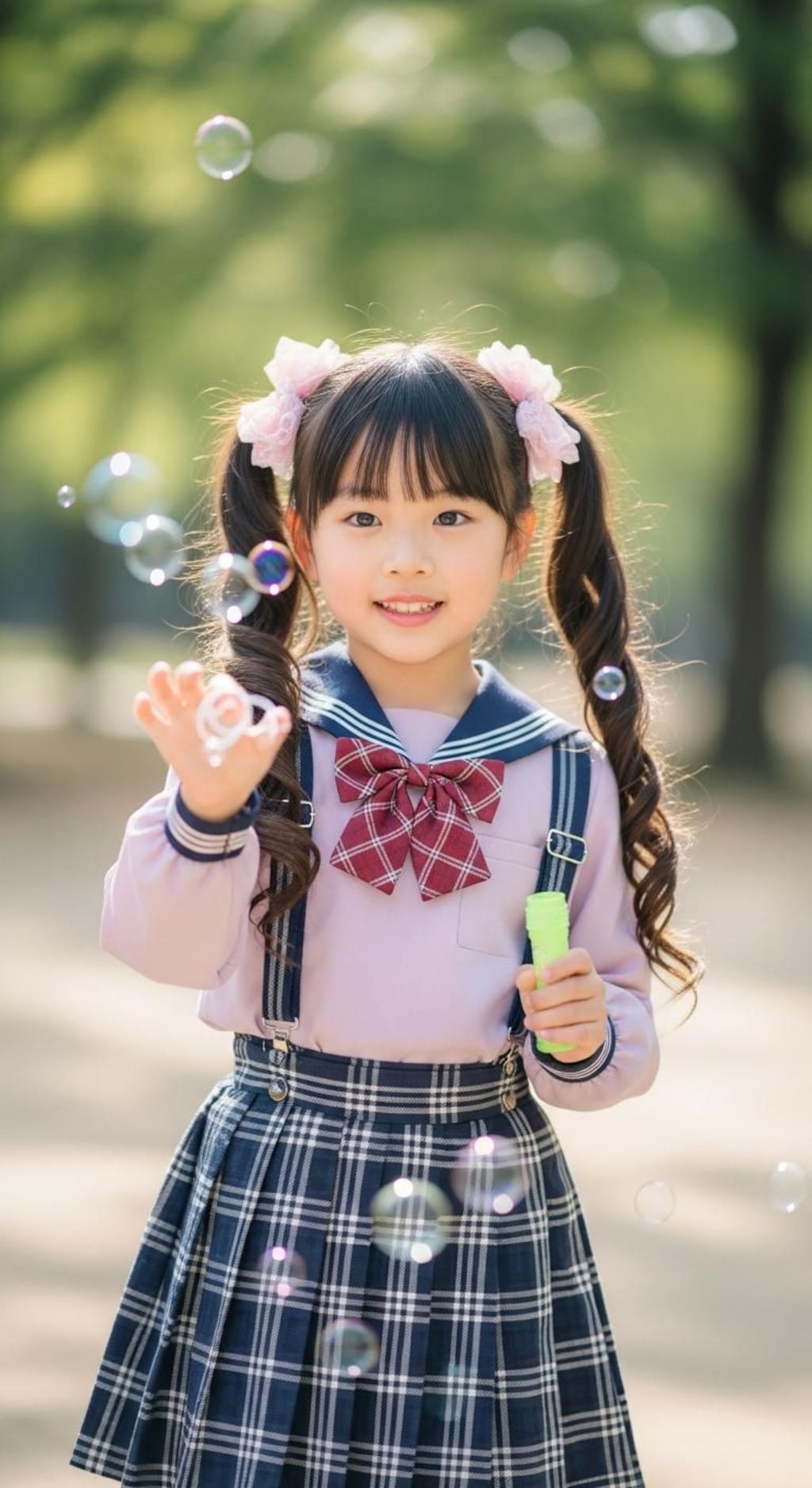低年齢好きのお兄ちゃんへ008《ツインテールとしゃぼん玉》
