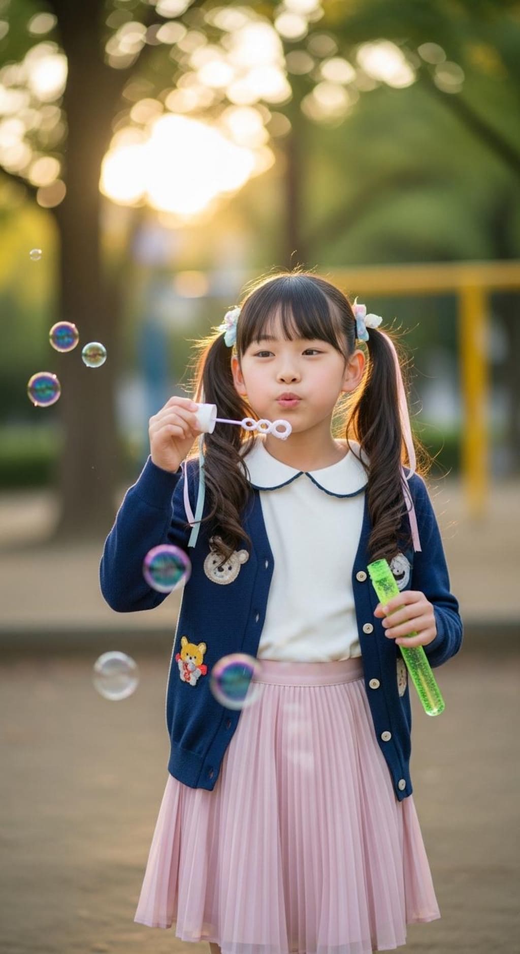 低年齢好きのお兄ちゃんへ008《ツインテールとしゃぼん玉》