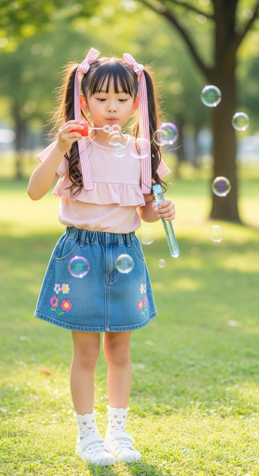 低年齢好きのお兄ちゃんへ008《ツインテールとしゃぼん玉》