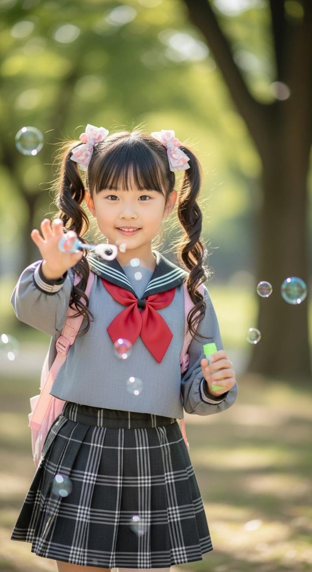 低年齢好きのお兄ちゃんへ008《ツインテールとしゃぼん玉》