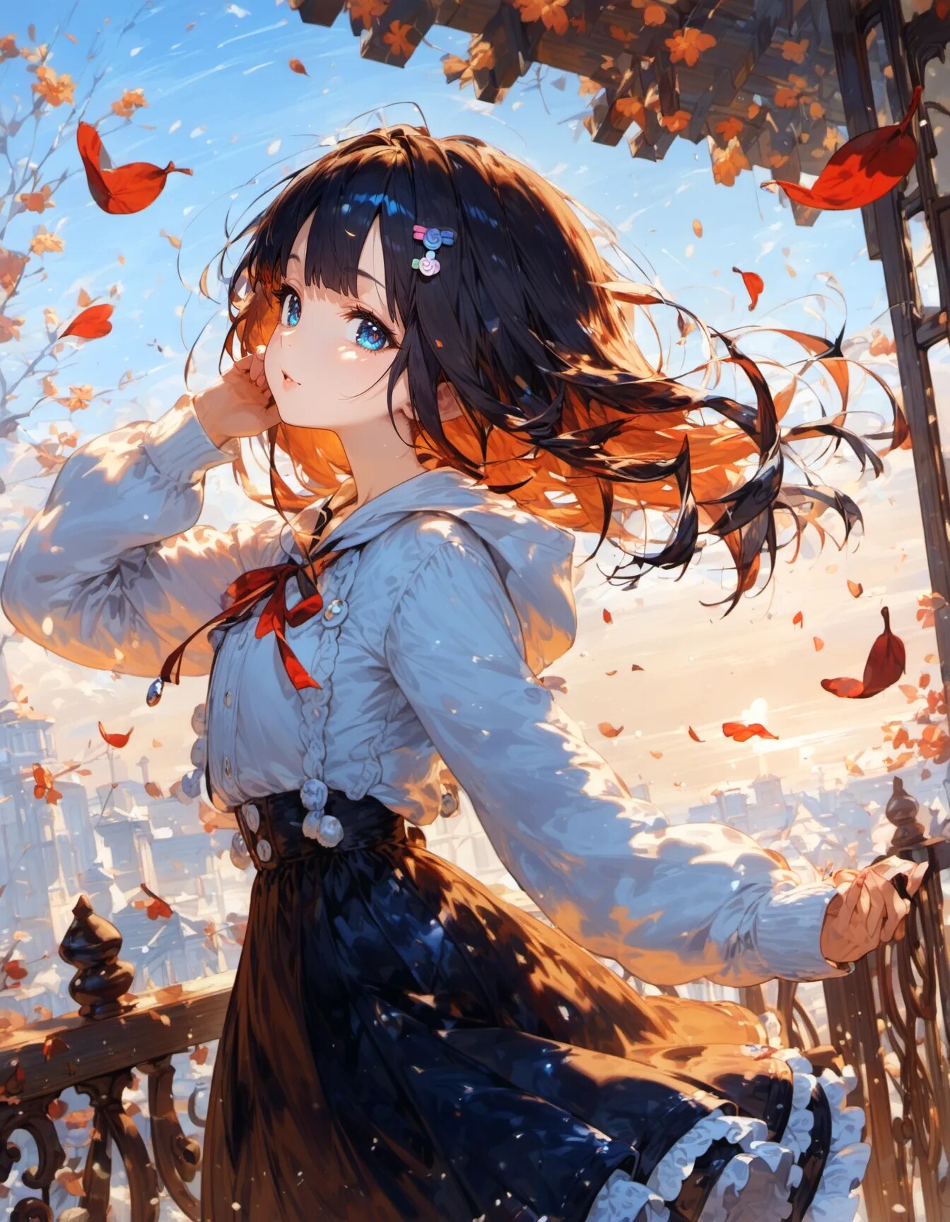 Dancing Leaves and Smile | の人気AIイラスト・グラビア