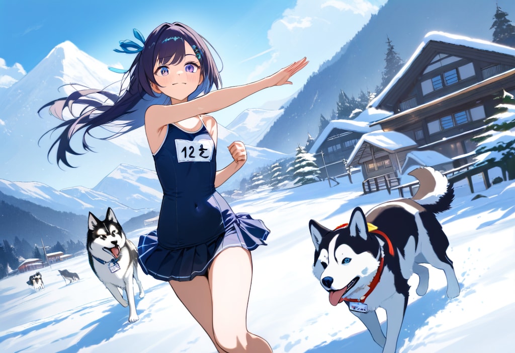 スク水ハスキー