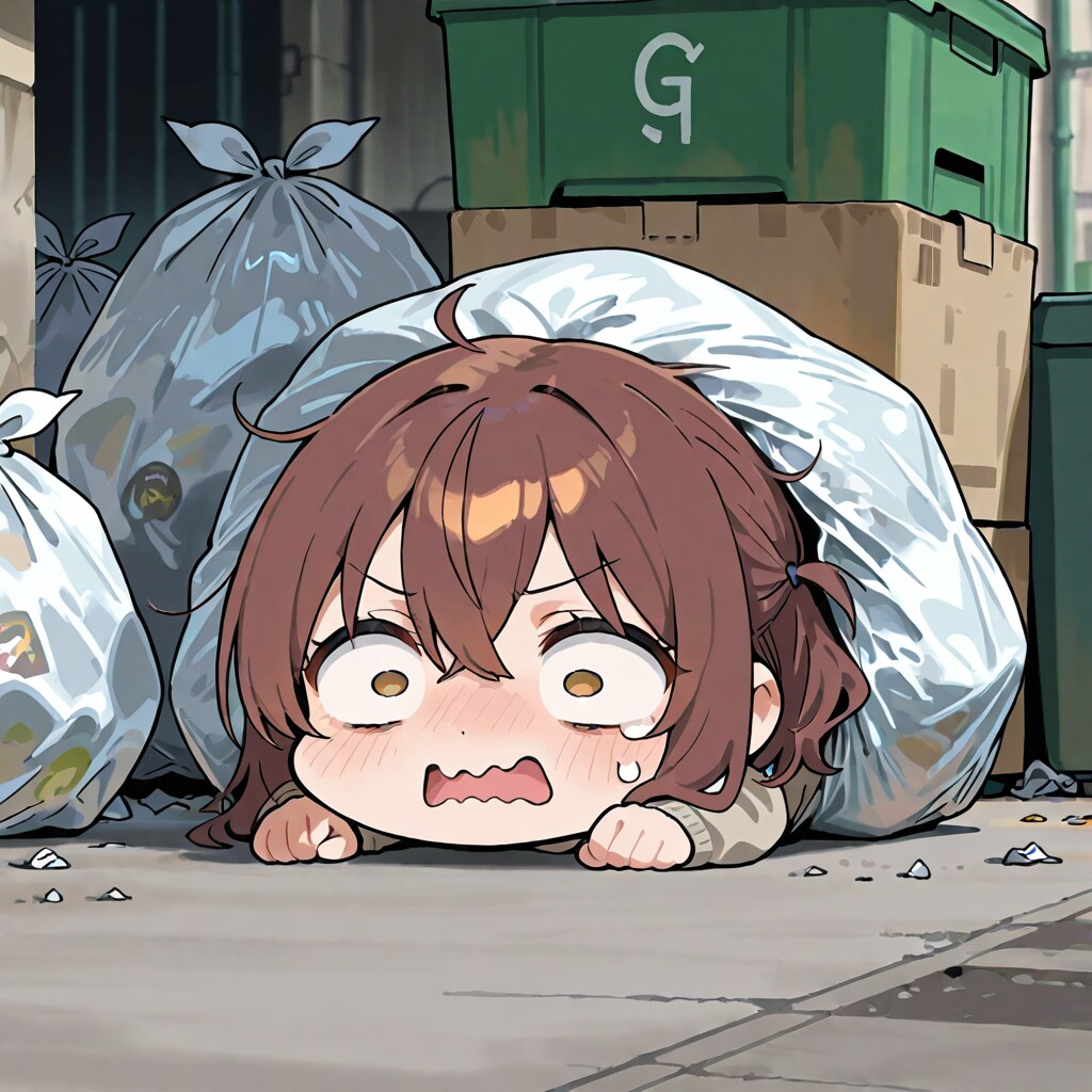 ね・・寝てる間に捨てられてるるっ💦 | の人気AIイラスト・グラビア