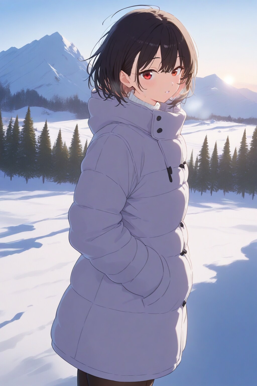 ショートヘアの美少女