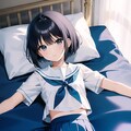 蒼々ベッド(制服ダイブ) 4枚目