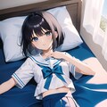 蒼々ベッド(制服ダイブ) 3枚目