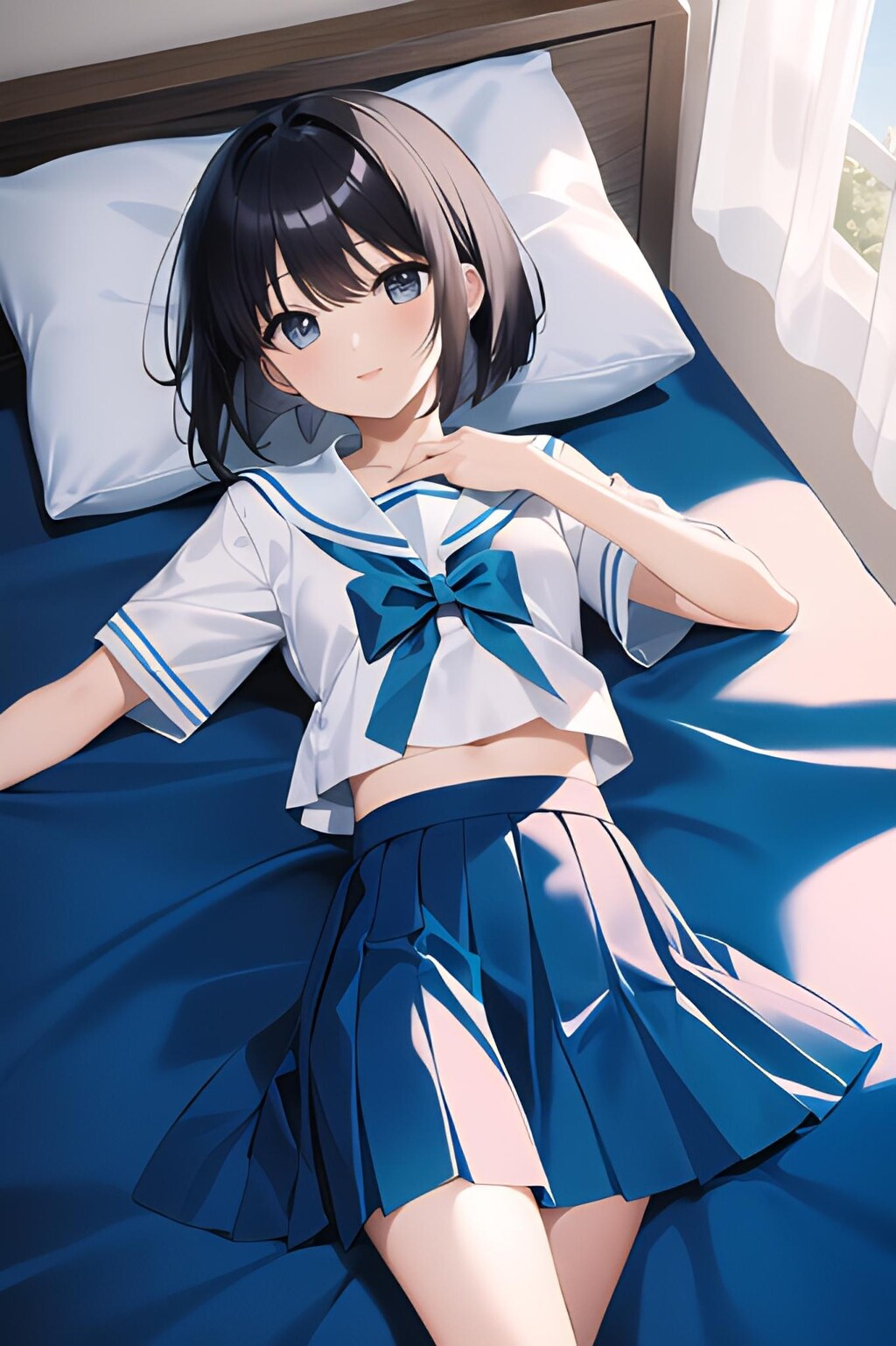 蒼々ベッド(制服ダイブ)