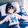 蒼々ベッド(制服ダイブ) 2枚目