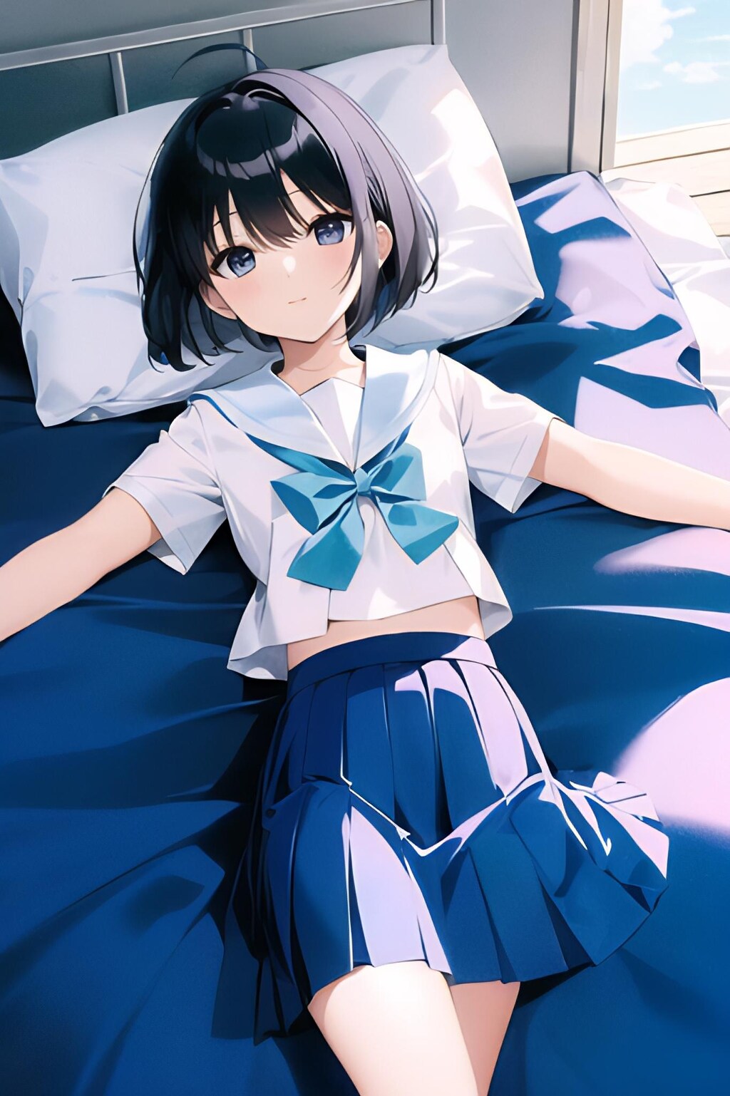 蒼々ベッド(制服ダイブ)