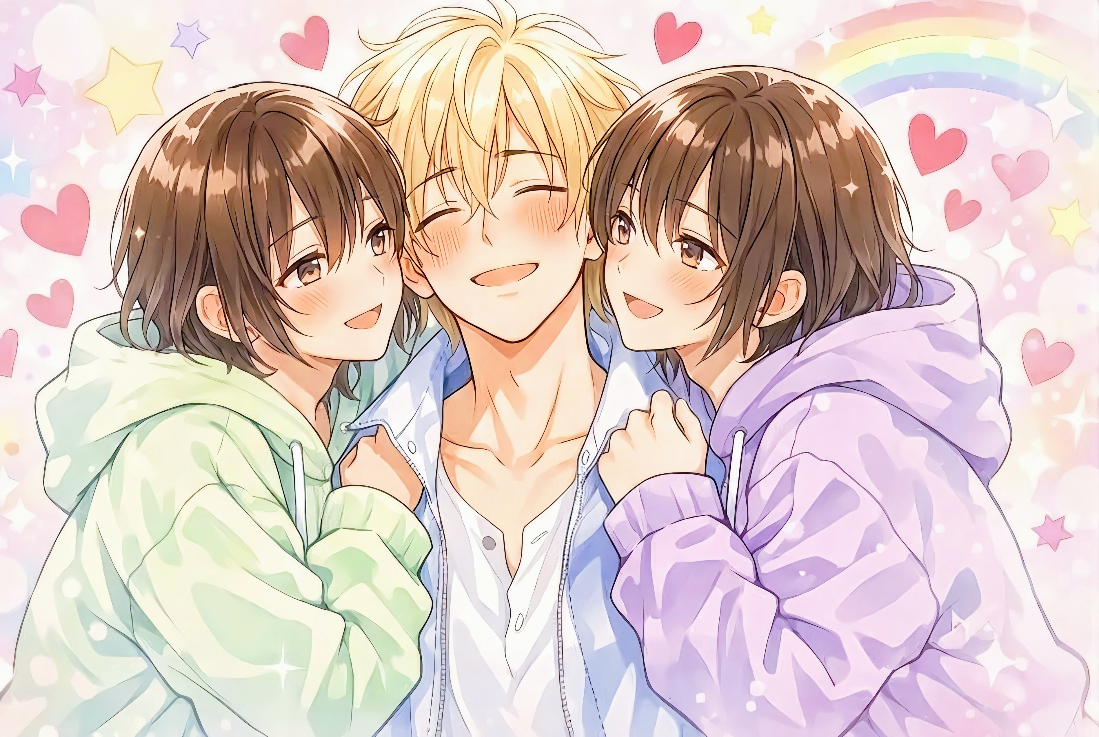 最強カワイイ双子に挟まれたい♡ | の人気AIイラスト・グラビア