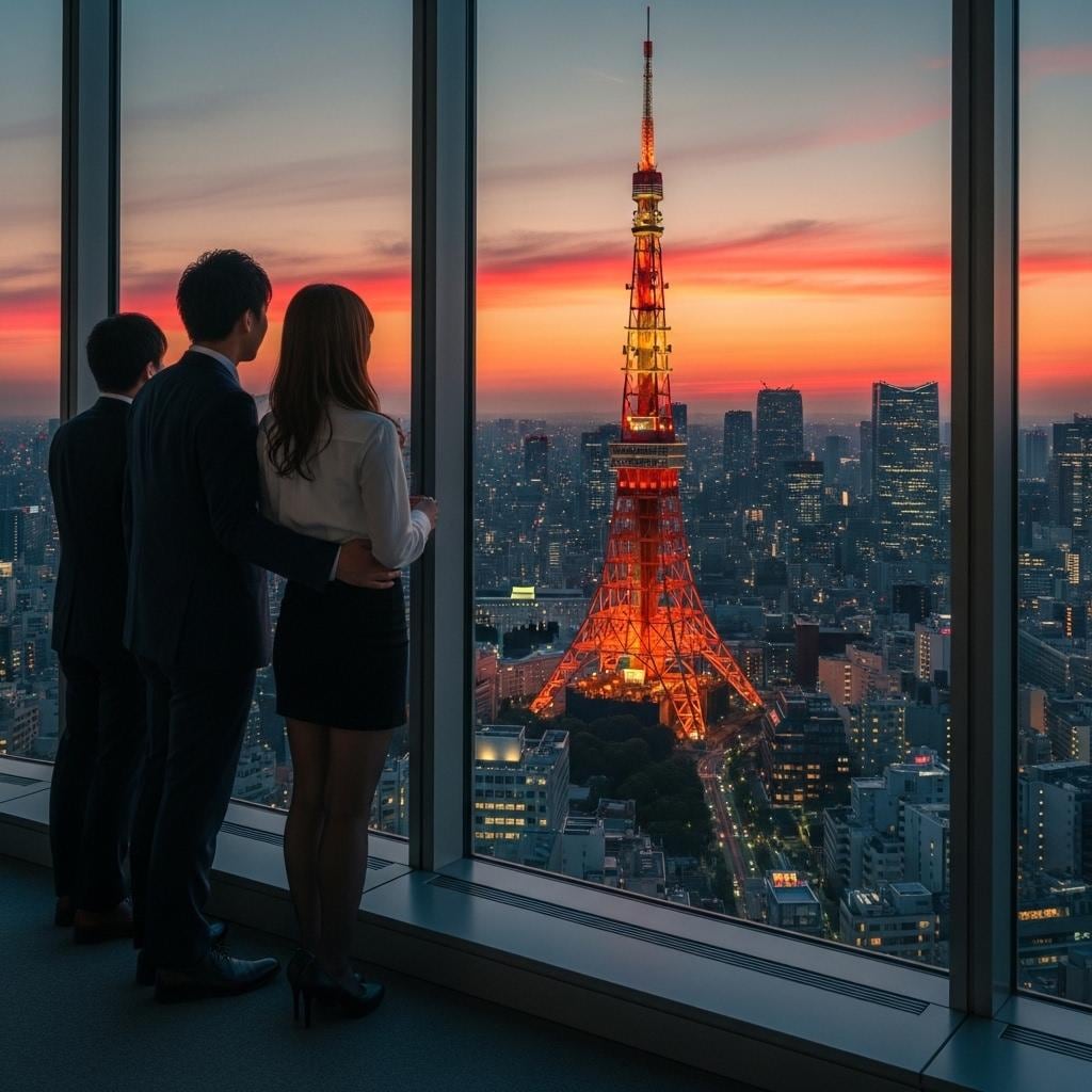 東京タワー　今は亡き貿易センタービルから