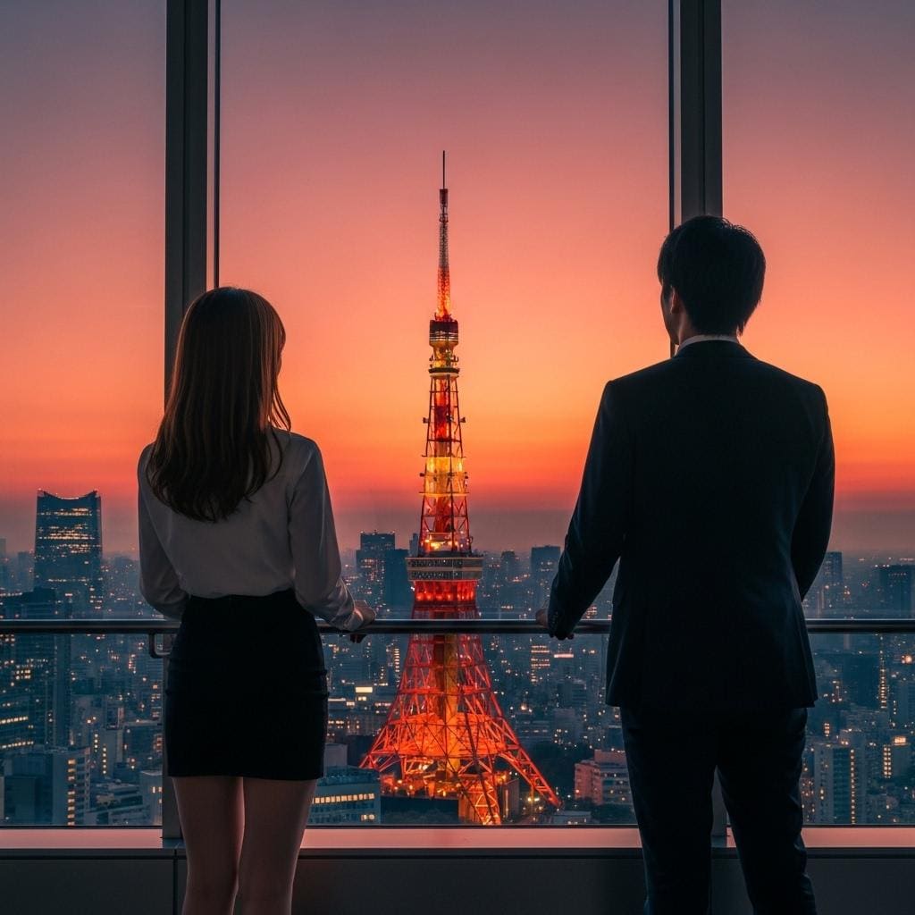 東京タワー　今は亡き貿易センタービルから