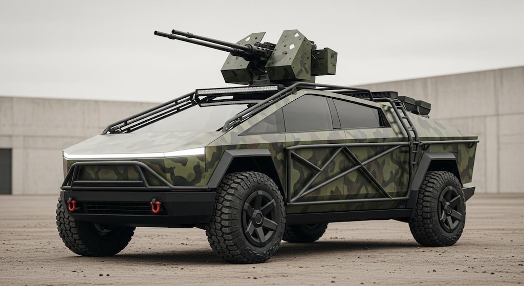 テスラサイバートラック軍用車